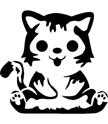 Starlight Sitter pumpkin carving stencil