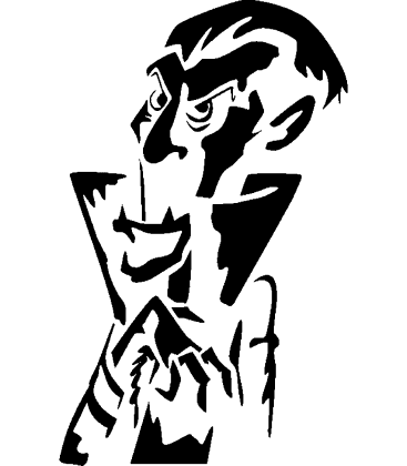 The Veiled Count pumpkin carving stencil