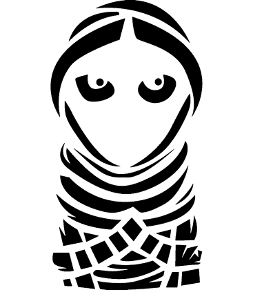 Tombstone Terror pumpkin carving stencil