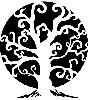 Whispering Willows pumpkin carving stencil
